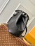 Louis Vuitton Blossom MM Bag In Black Mahina Leather M21851