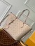 Louis Vuitton Blossom MM Bag In Galet Mahina Leather M21852