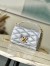 Louis Vuitton GO-14 MM Bag in Silver Quilted Lambskin M25107