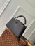 Louis Vuitton Capucines BB Bag in Black Matte Leather M25255