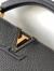 Louis Vuitton Capucines MM Bag In Black Taurillon Leather M42259