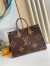 Louis Vuitton OnTheGo MM Bag In Giant Monogram Reverse Canvas M45321