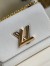 Louis Vuitton Twist MM Bag In White Epi Leather M55513