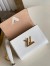 Louis Vuitton Twist MM Bag In White Epi Leather M55513