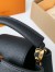 Louis Vuitton Capucines Mini Bag in Black Taurillon Leather M56071