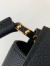 Louis Vuitton Capucines Mini Bag in Black Taurillon Leather M56071