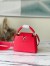 Louis Vuitton Capucines Mini Bag in Red Taurillon Leather M56845