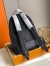 Louis Vuitton Backpack In Black LV Aerogram Leather M57079