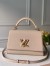 Louis Vuitton Twist One Handle Handbag In Greige Leather M57092