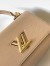 Louis Vuitton Twist One Handle PM Bag In Greige Leather M57214