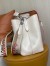 Louis Vuitton White Epi Neonoe BB Bag With Jacquard Strap M57693