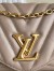 Louis Vuitton LV New Wave Chain MM Bag In Taupe Leather M58550