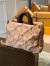 Louis Vuitton OnTheGo GM Bag In Beige Recycled Nylon M59007