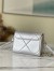 Louis Vuitton Twist MM Bag in Silver Lambskin with Studs M59031