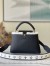 Louis Vuitton Capucines MM Bag in Taurillon Leather with Shearling M59073