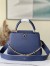 Louis Vuitton Capucines MM Bag in Taurillon Leather with Chain M59209
