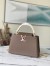 Louis Vuitton Capucines MM Bag with Chain Braided Leather Strap M59516