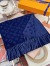 Louis Vuitton Blue Monogram Gradient Scarf M70257