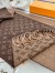 Louis Vuitton Dark Brown Monogram Gradient Scarf M70258