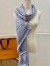 Louis Vuitton Light Blue Monogram Denim Shawl M71382