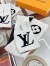 Louis Vuitton White/Black Shearling Tuffetage Scarf M77054