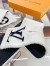 Louis Vuitton White/Black Shearling Tuffetage Scarf M77054