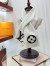 Louis Vuitton White/Black Shearling Tuffetage Scarf M77054