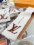 Louis Vuitton White/Brown Shearling Tuffetage Scarf M77055