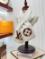 Louis Vuitton White/Brown Shearling Tuffetage Scarf M77055