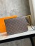 Louis Vuitton S Lock A4 Pouch In Monogram Macassar Canvas M80560
