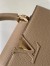 Louis Vuitton Capucines BB Bag in Galet Taurillon Leather M94634