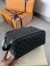 Louis Vuitton Dopp Kit Toilet Pouch In Damier Graphite Canvas N40127