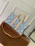 Louis Vuitton Keepall Bandouliere 50 Bag in Damier Denim 3D Canvas N40739