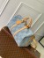Louis Vuitton Keepall Bandouliere 50 Bag in Damier Denim 3D Canvas N40739