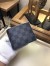 Louis Vuitton Multiple Wallet In Damier Graphite Canvas N64434