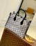 Louis Vuitton OnTheGo MM Bag In Grey Monogram Denim M46448