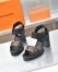 Louis Vuitton Star Trail Sandals in Calfskin and Monogram Canvas