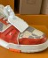 Louis Vuitton Men's LV Trainer Sneakers in Orange Damier Canvas