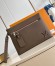 Louis Vuitton Takeoff Pouch in Mocha LV Aerogram Leather M11485