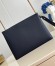 Louis Vuitton Takeoff Pouch in Navy Blue LV Aerogram Leather M11486