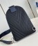 Louis Vuitton Pilot Slingbag in Navy Blue LV Aerogram Leather M11601
