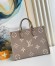 Louis Vuitton OnTheGo MM Bag In Bicolor Empreinte Leather M45494
