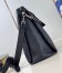 Louis Vuitton Hand It All MM Bag in Black Mahina Leather M24132