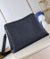 Louis Vuitton Hand It All MM Bag in Black Mahina Leather M24132