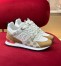 Louis Vuitton Women's Run Away Sneakers in Damier Azur with Leather