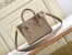 Louis Vuitton On My Side PM Bag in Galet Calfskin and Mahina Leather M20600
