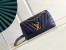 Louis Vuitton LV New Wave Chain MM Bag In Navy Blue Leather M20615