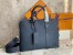 Louis Vuitton Takeoff Briefcase In Blue Aerogram Leather M21440