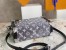 Louis Vuitton Side Trunk Bag In Grey Monogram Denim M21460
