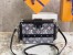 Louis Vuitton Petite Malle Bag In Grey Monogram Denim M21462